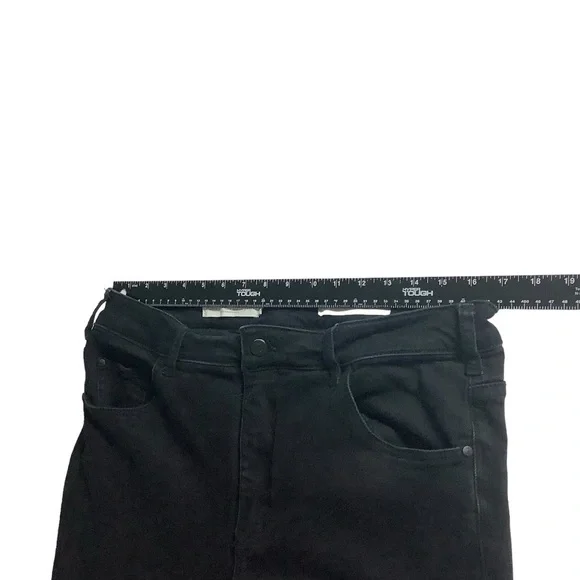 Pilcro & the Letterpress Jeans Sz 33L High Rise Bootcut Black - Picture 3 of 7